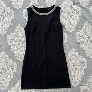 Forever 21 black jeweled mini dress